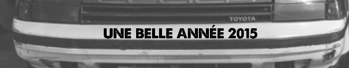 Retrospective de l’année 2015 Retrospective de l’année 2015