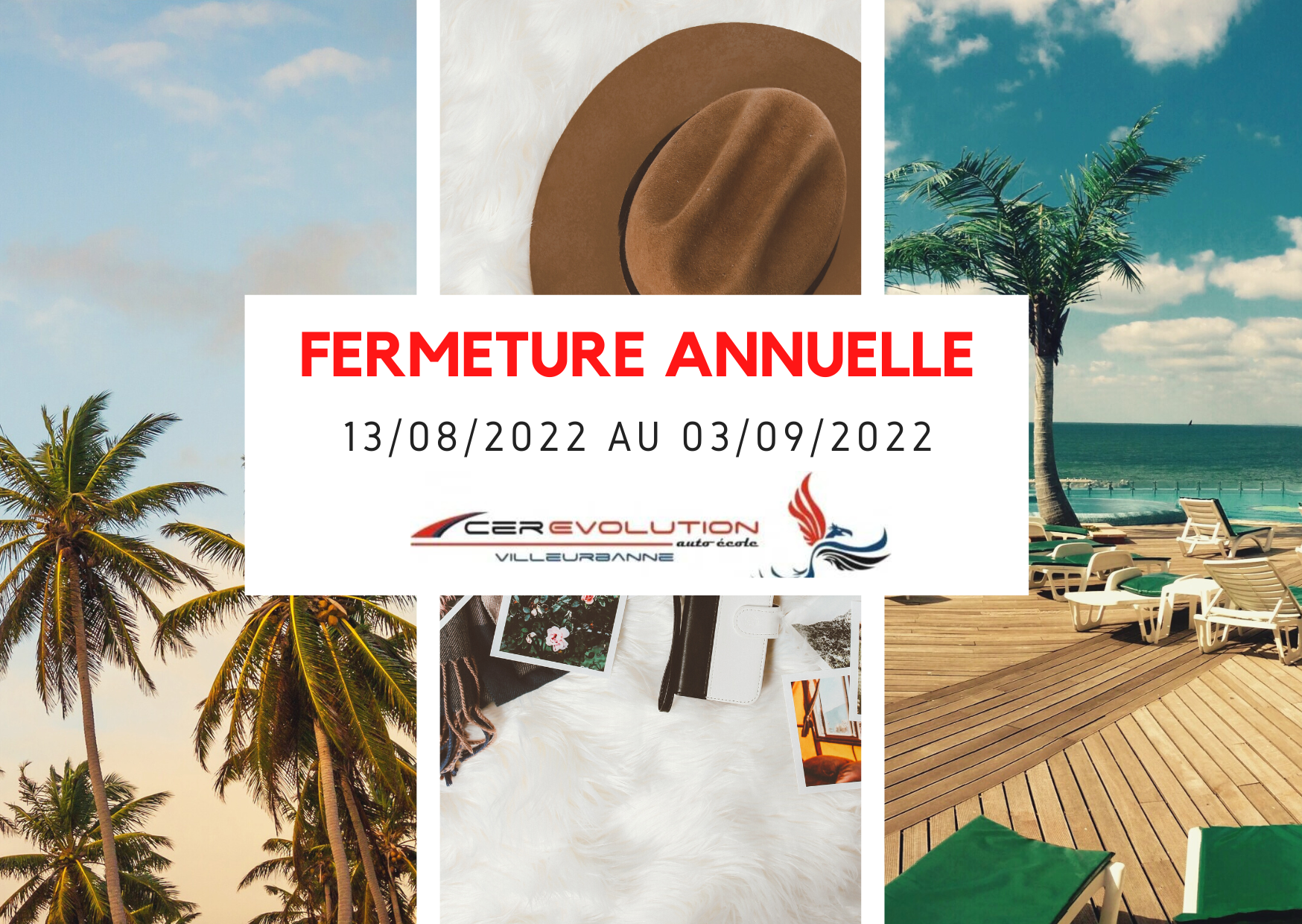 FERMETURE DU BUREAU DU 13/08/2022 AU 03/09/2022 FERMETURE DU BUREAU DU 13/08/2022 AU 03/09/2022